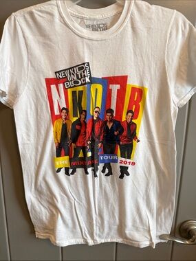 New Kids on the Block White NKOTB Tour Graphic Tee